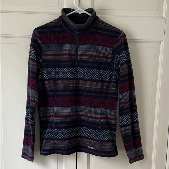 Eddie Bauer Women's 1/4 Zip Fleece Pullover. Size small - Picture 1 of 4